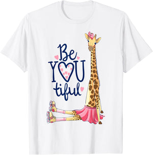 Roller Skate Giraffe t shirt; Roller Skate Derby t shirt T-Shirt - T-Shirt | White
