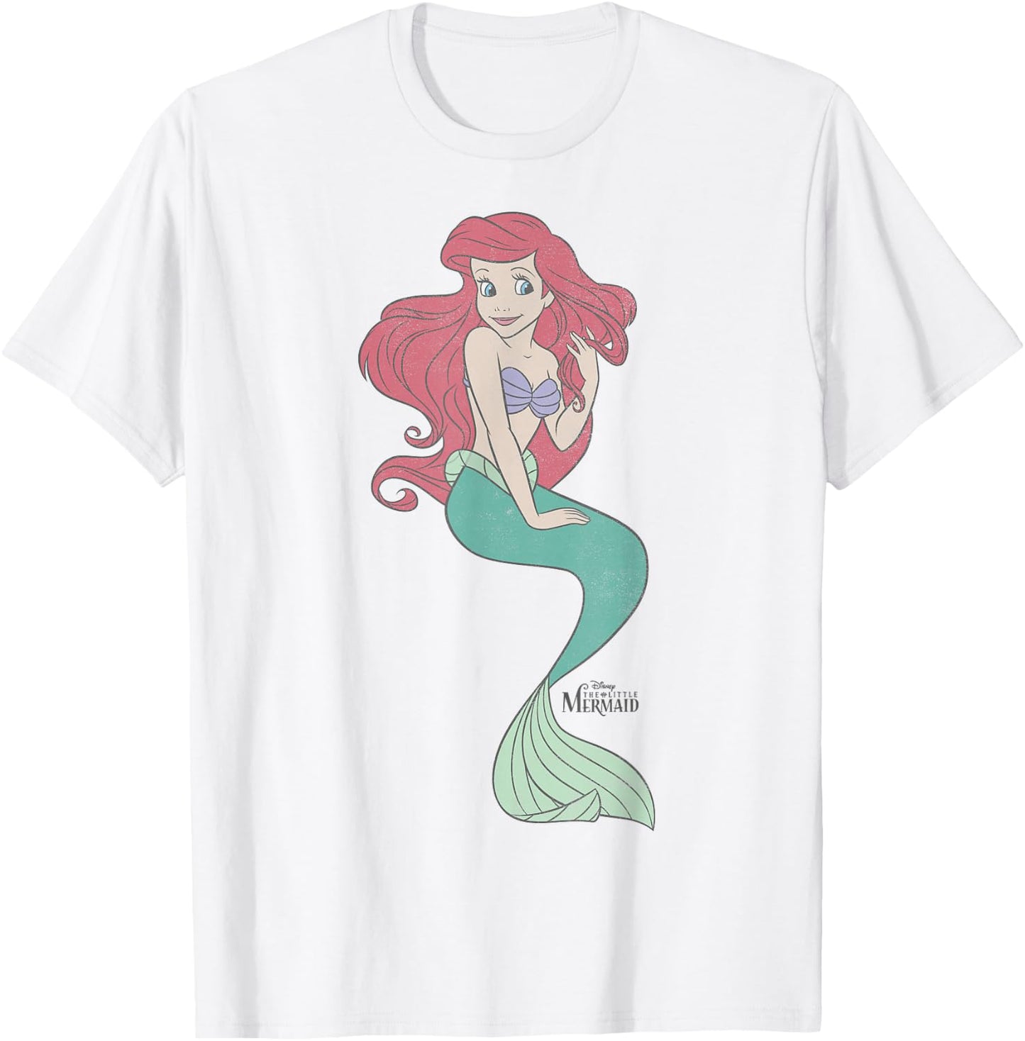 Disney The Little Mermaid Ariel Classic Portrait Small T-Shirt - T-Shirt | White