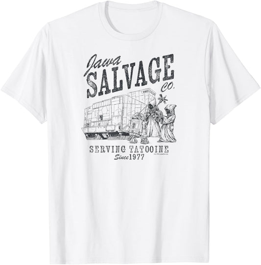 Star Wars - Jawa Salvage Co. Serving Tatooine Since 1982 T-Shirt - T-Shirt | White
