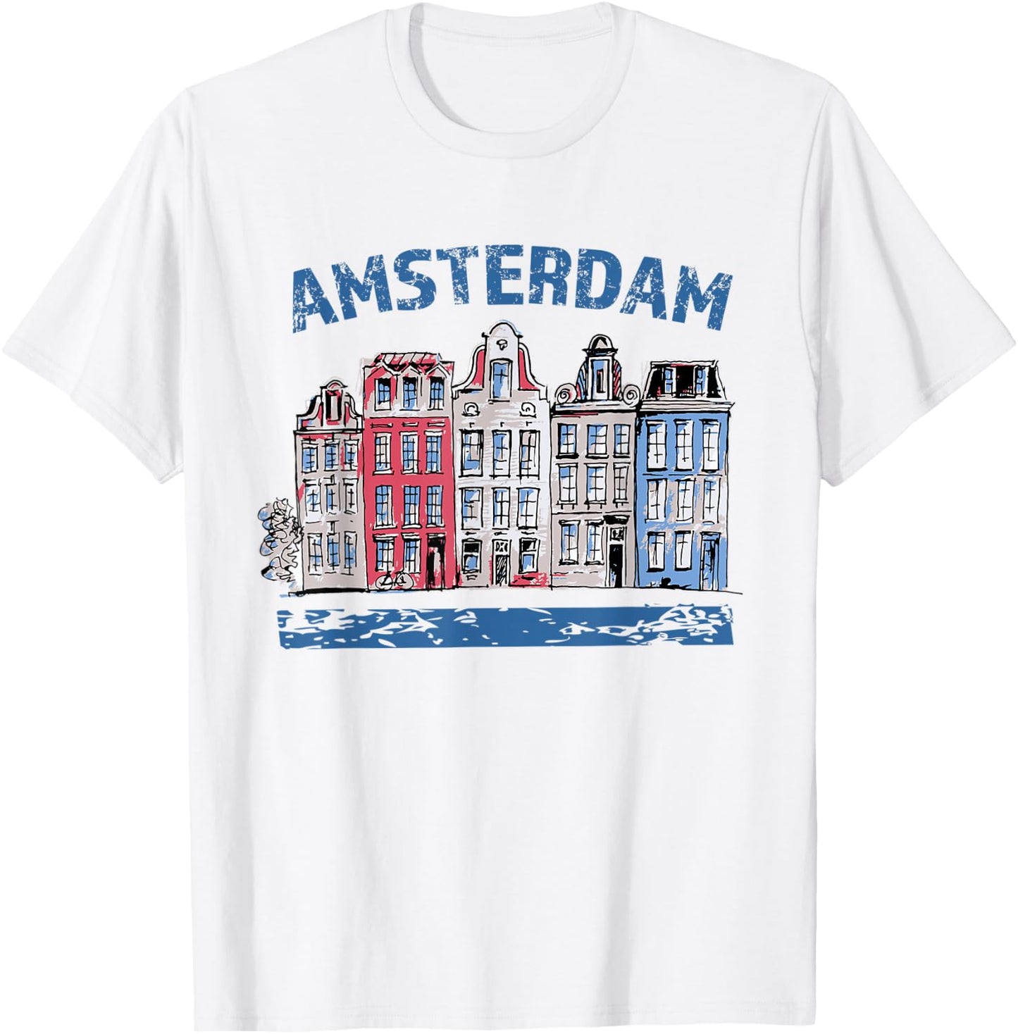 Amsterdam Netherlands Holland - Great Travel / Tourist Gift T-Shirt - T-Shirt | White