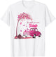 In October We Wear Pink Truck Breast Cancer Awareness Gifts T-Shirt - T-Shirt | White