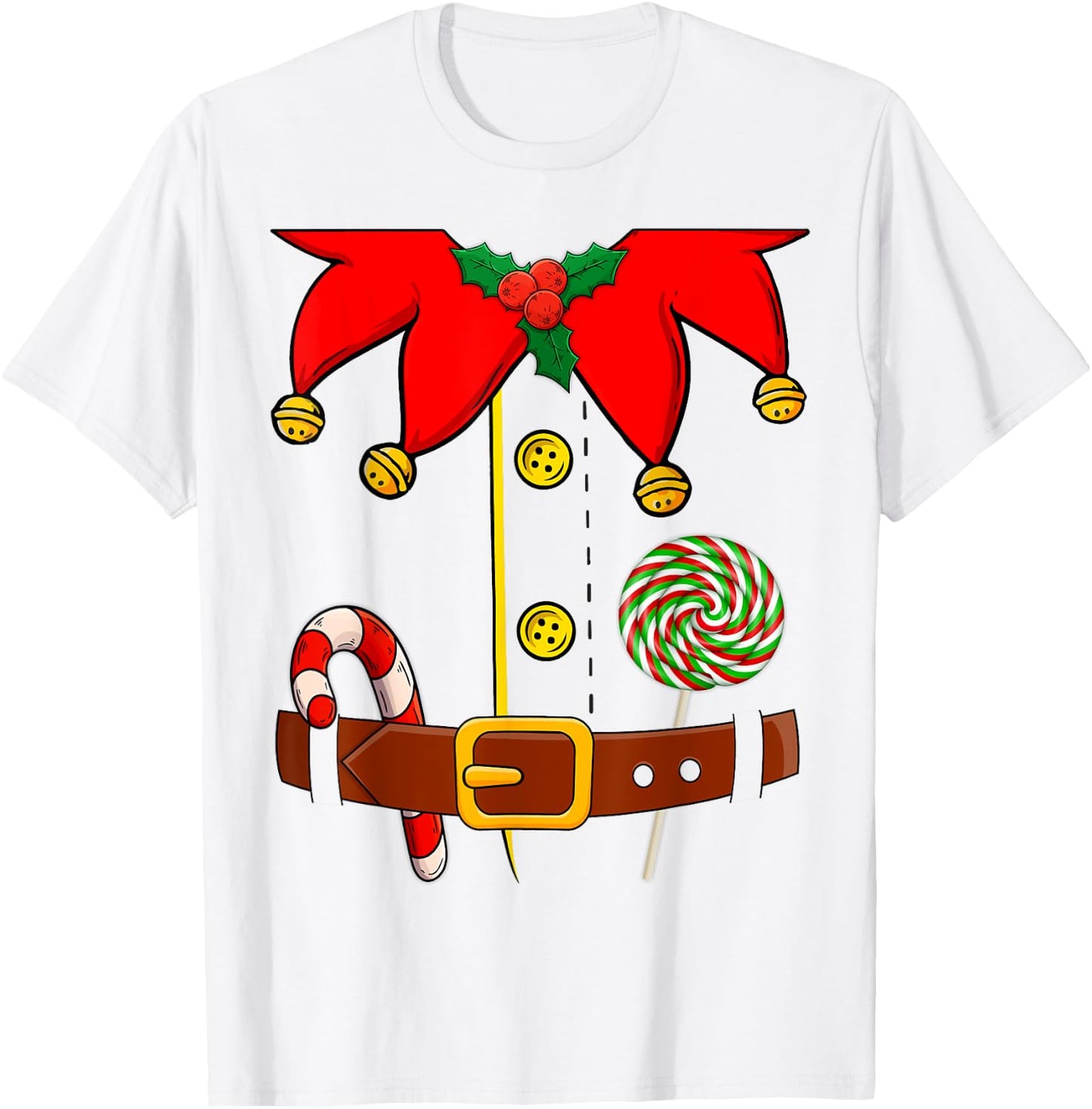 Elf Costume Elves Lover Family Matching Merry Christmas PJS T-Shirt - T-Shirt | White
