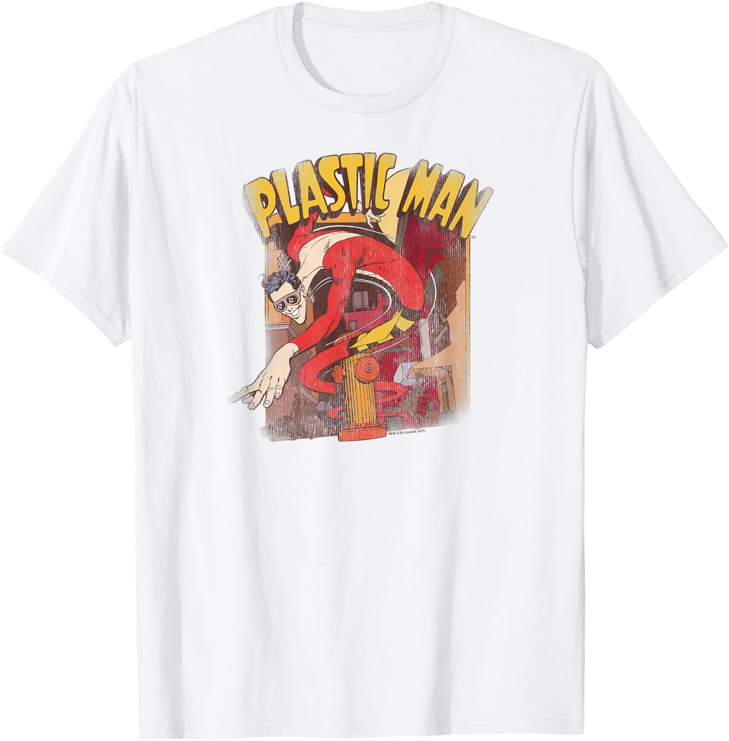 Justice League Plastic Man Street T Shirt T-Shirt - T-Shirt | White