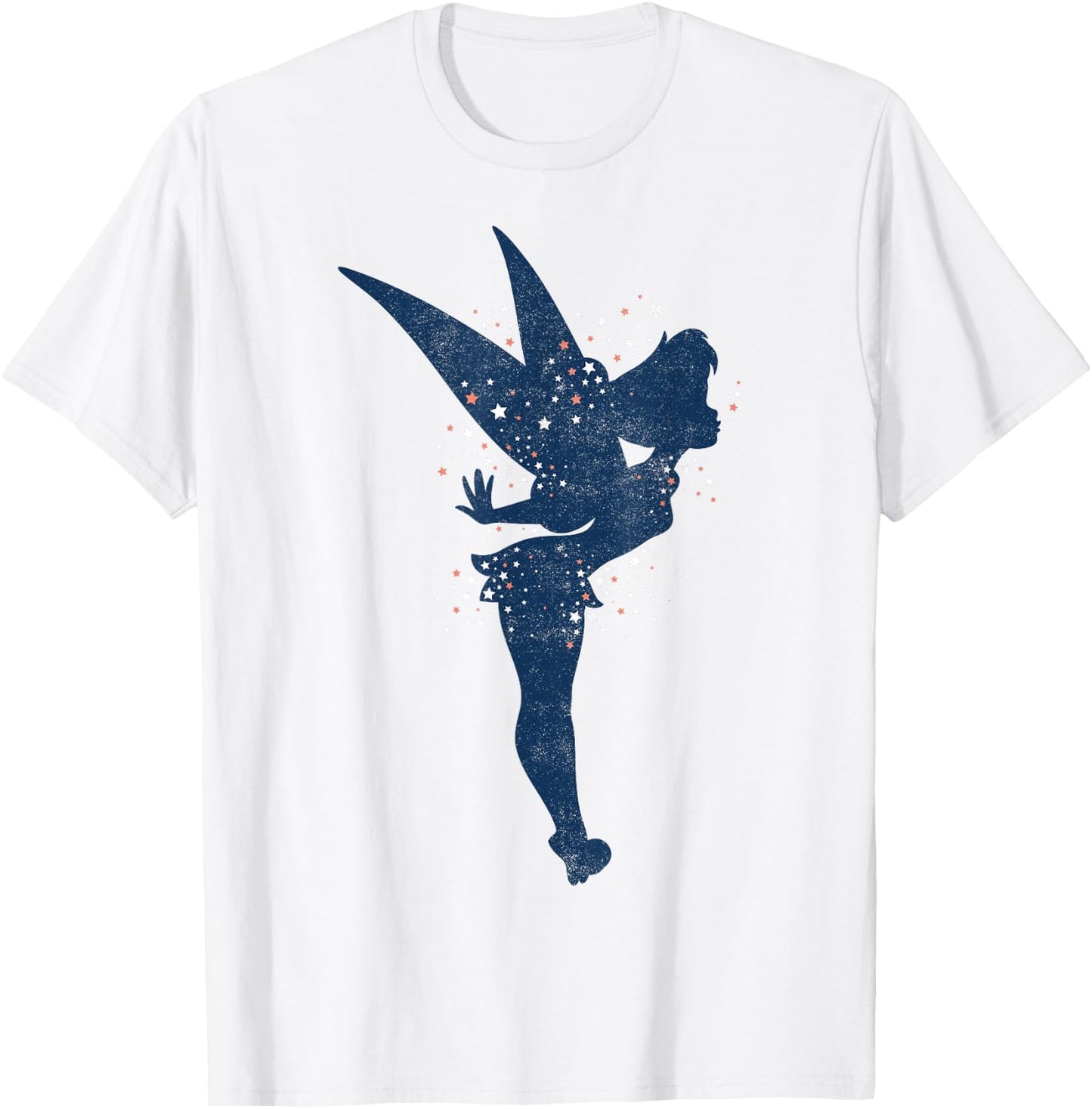 Disney Peter Pan Tinkerbell Americana Shadow Graphic T-Shirt - T-Shirt | White