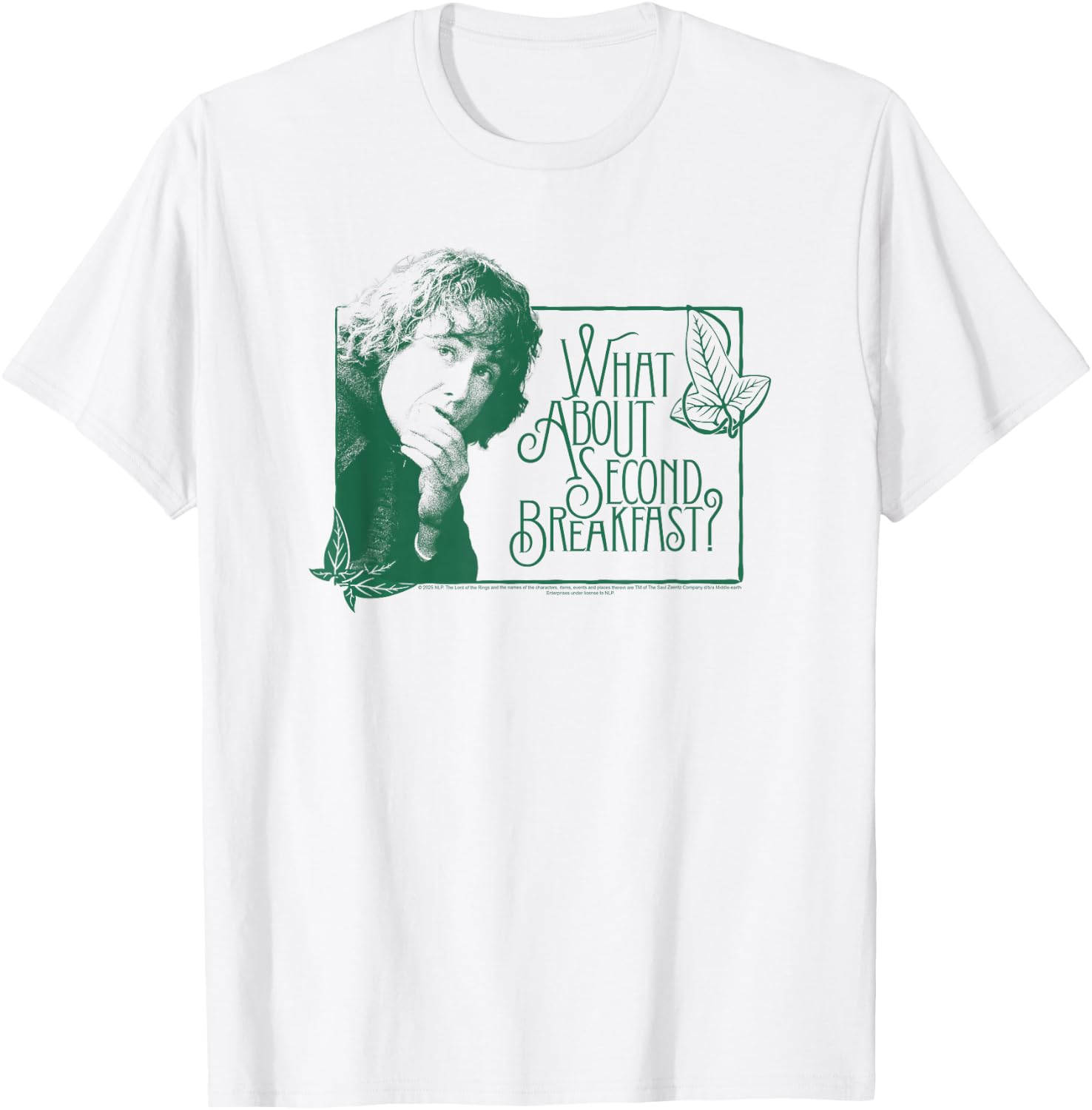 Lord of The Rings Second Breakfast Pippin T-Shirt - T-Shirt | White