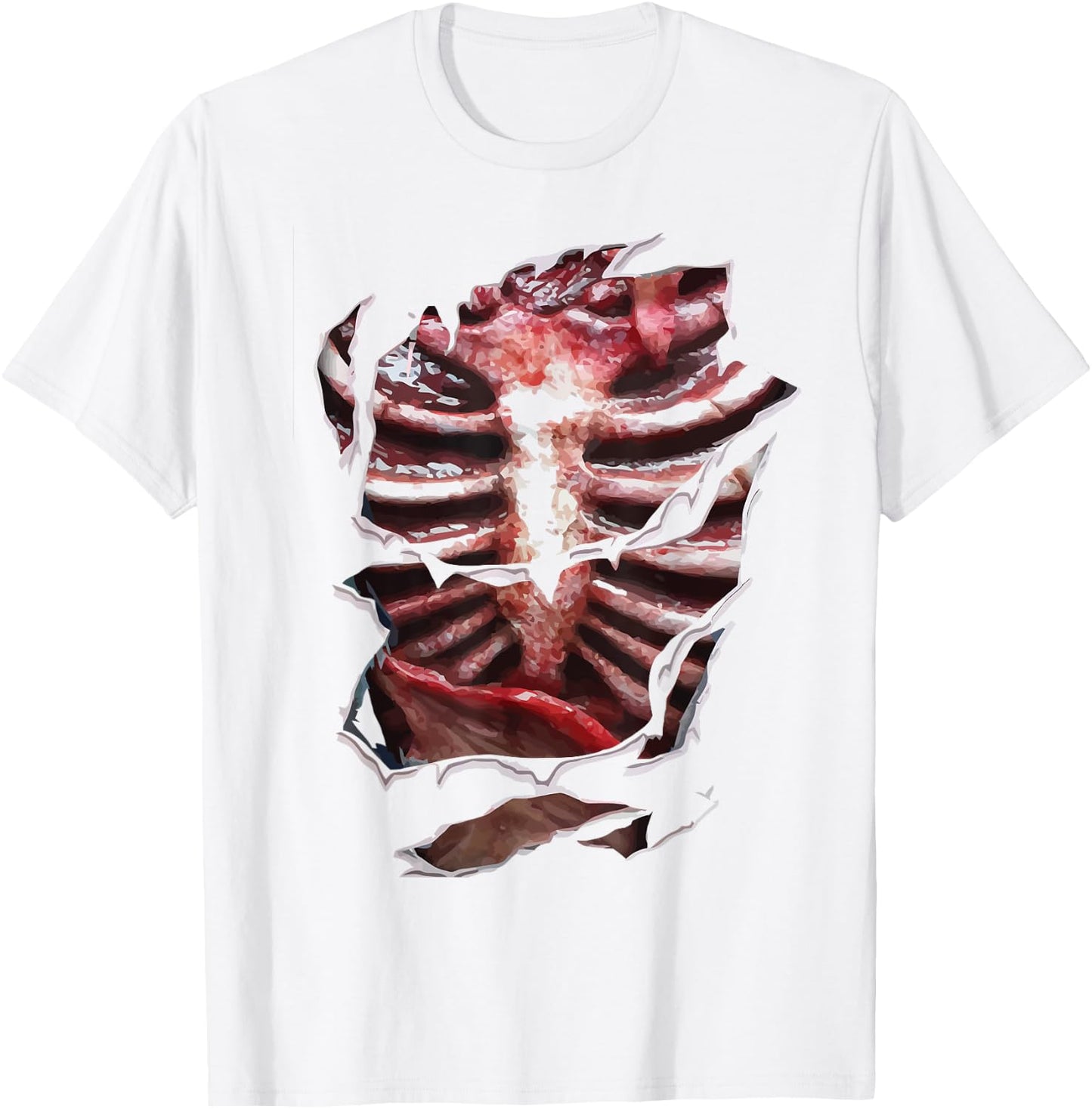 Halloween Zombie Gore DIY Costume T-Shirt - T-Shirt | White