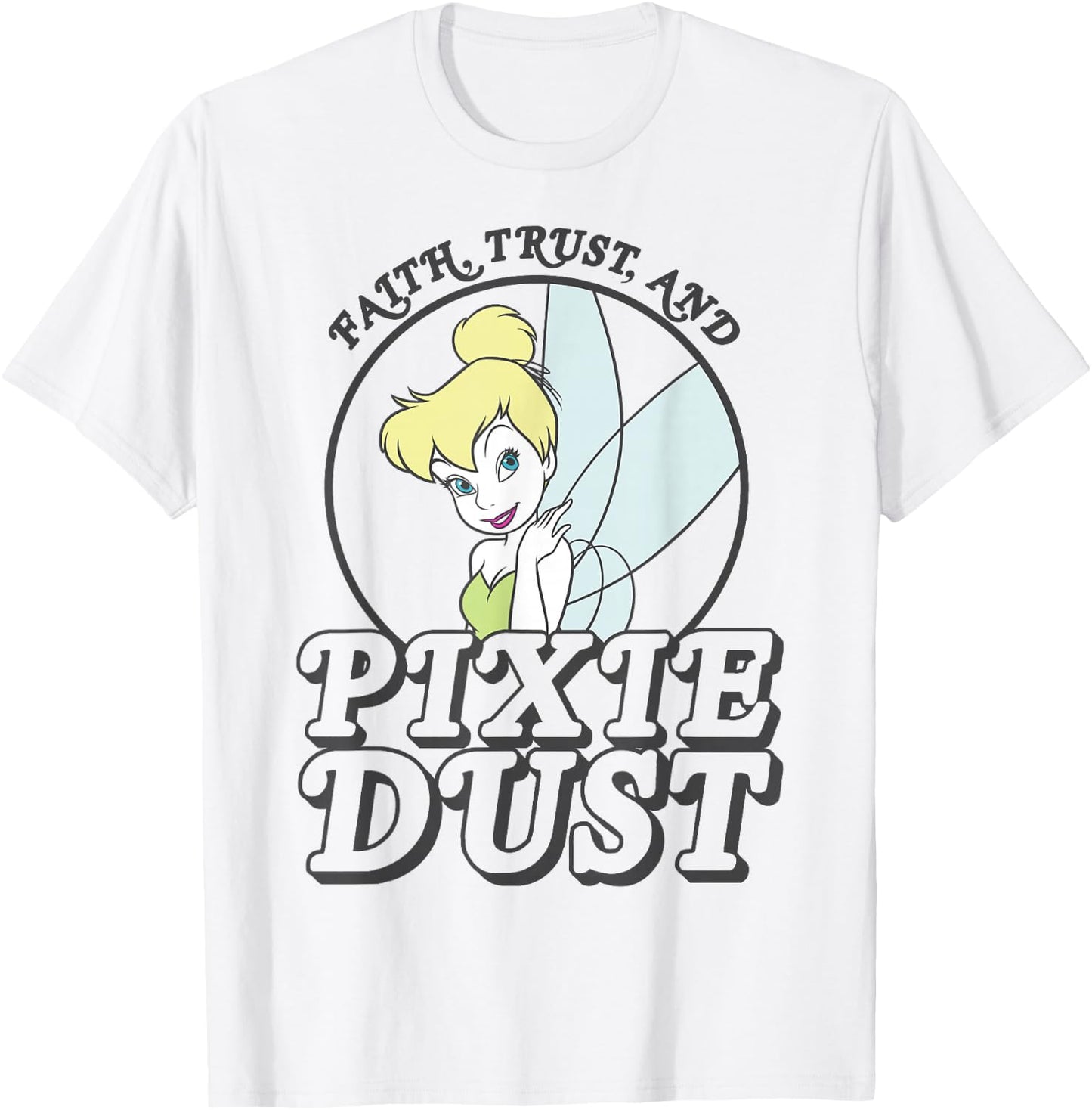 Disney Peter Pan Tinker Bell Faith Trust Pixie Dust T-Shirt - T-Shirt | White