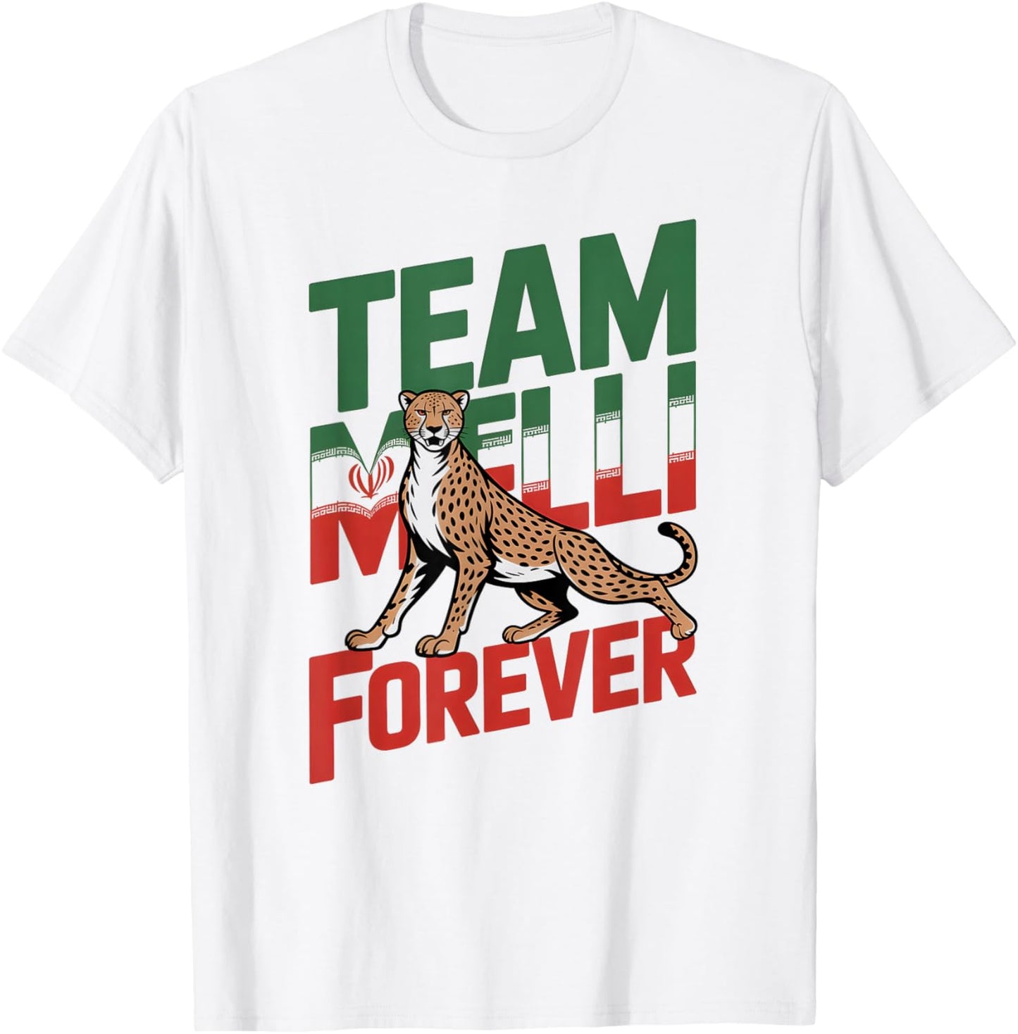 Proud Cheer Iran Team Melli Forever Favorite Country Flag T-Shirt - T-Shirt | White