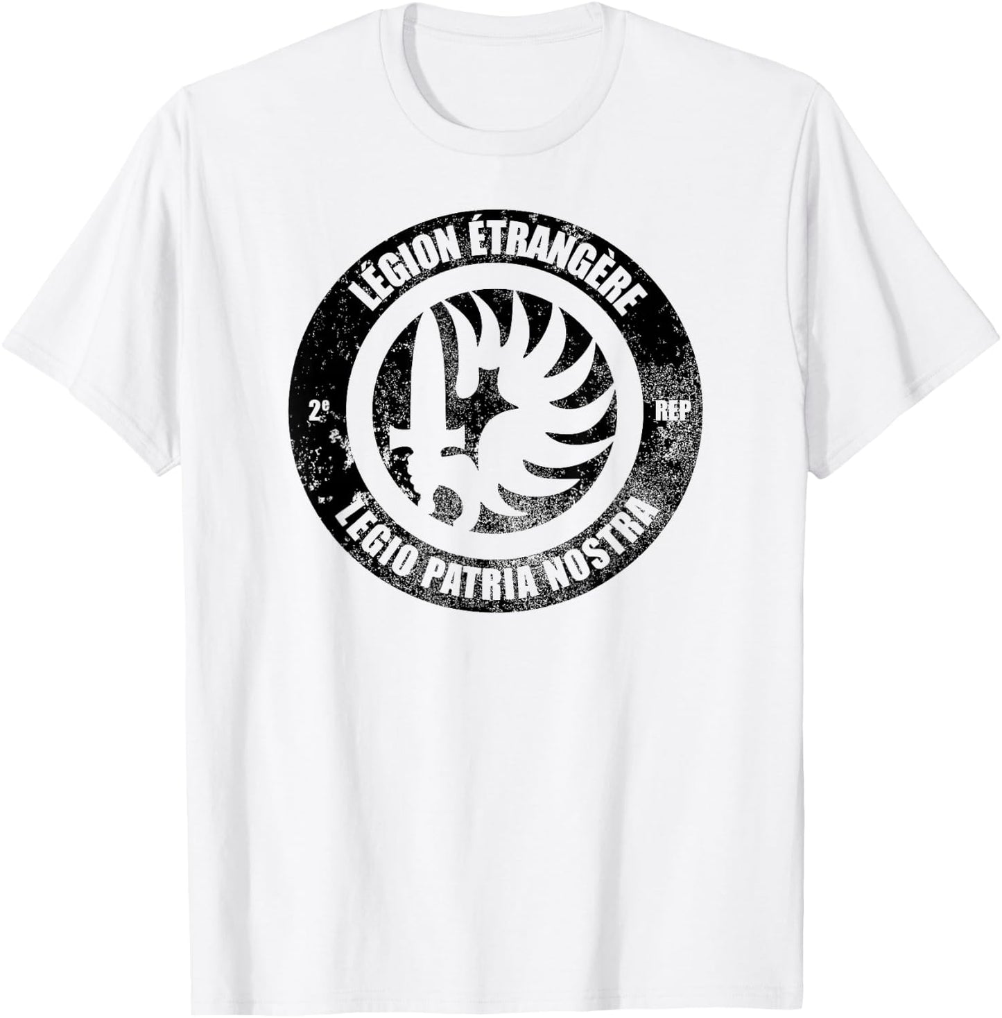 French Foreign Legion Paratrooper T shirt - 2 Rep (subdued) T-Shirt - T-Shirt | White