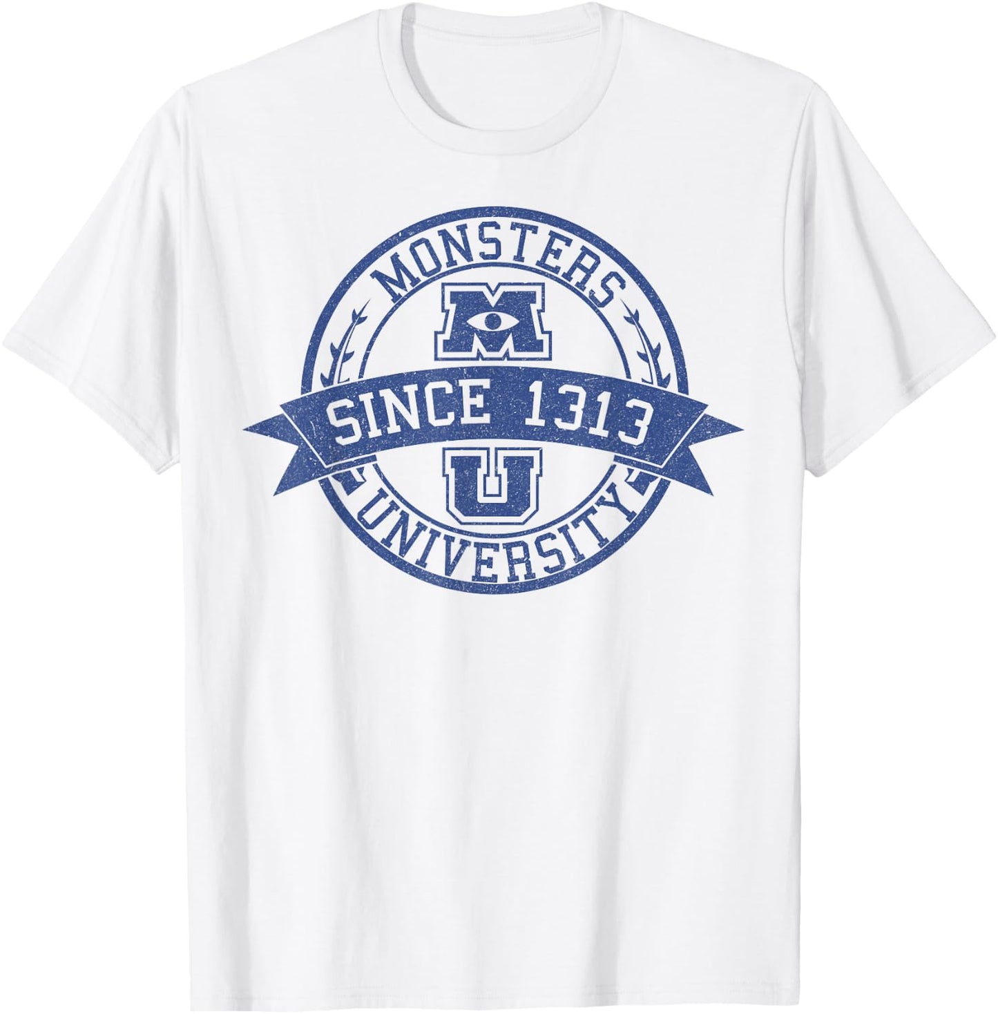 Disney Monsters University Since 1313 Collegiate Badge T-Shirt - T-Shirt | White