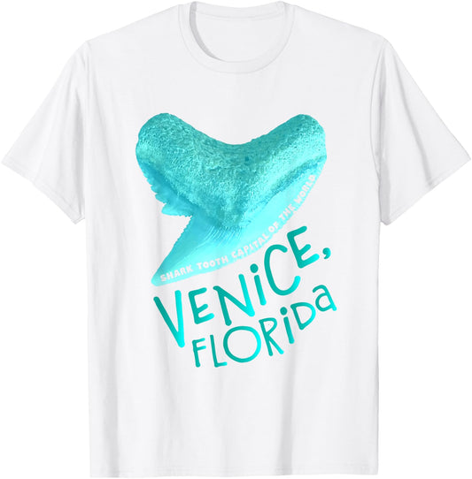 Venice, Florida - Shark Tooth Capital - Vacation Beach T-Shirt - T-Shirt | White
