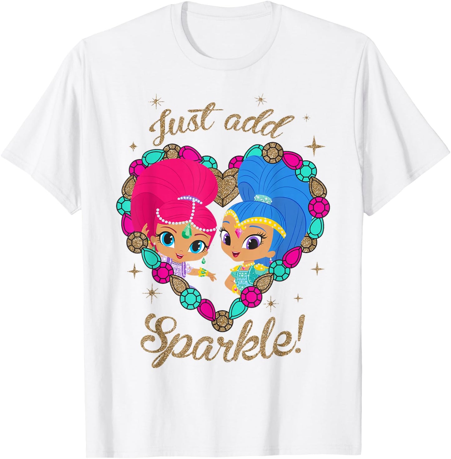Shimmer & Shine Just Add Sparkle! T-Shirt - T-Shirt | White