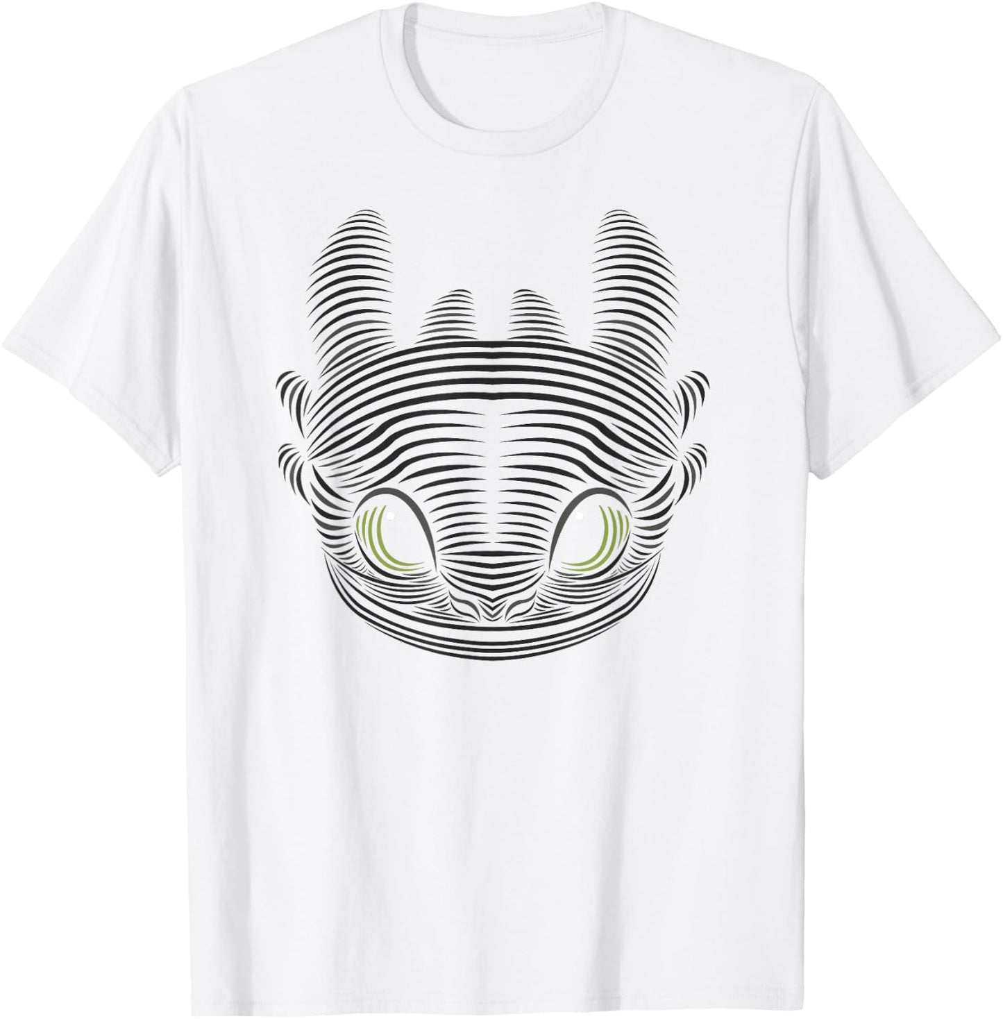 How to Train Your Dragon 3 Toothless Large Face T-Shirt - T-Shirt | White