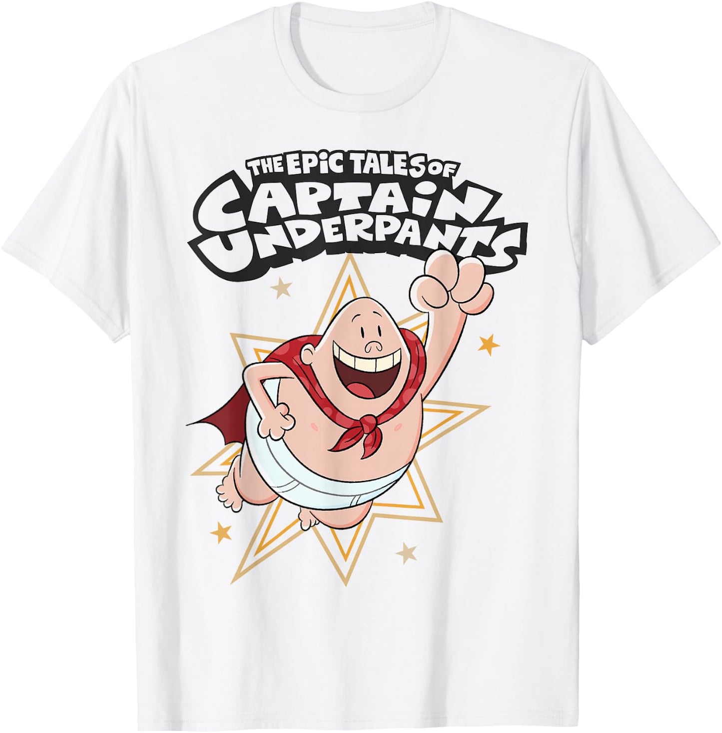 Captain Underpants The First Epic Movie Burst T-Shirt - T-Shirt | White