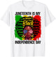 Juneteenth 1865 Freedom Day Black Women Girl African Afro T-Shirt - T-Shirt | White