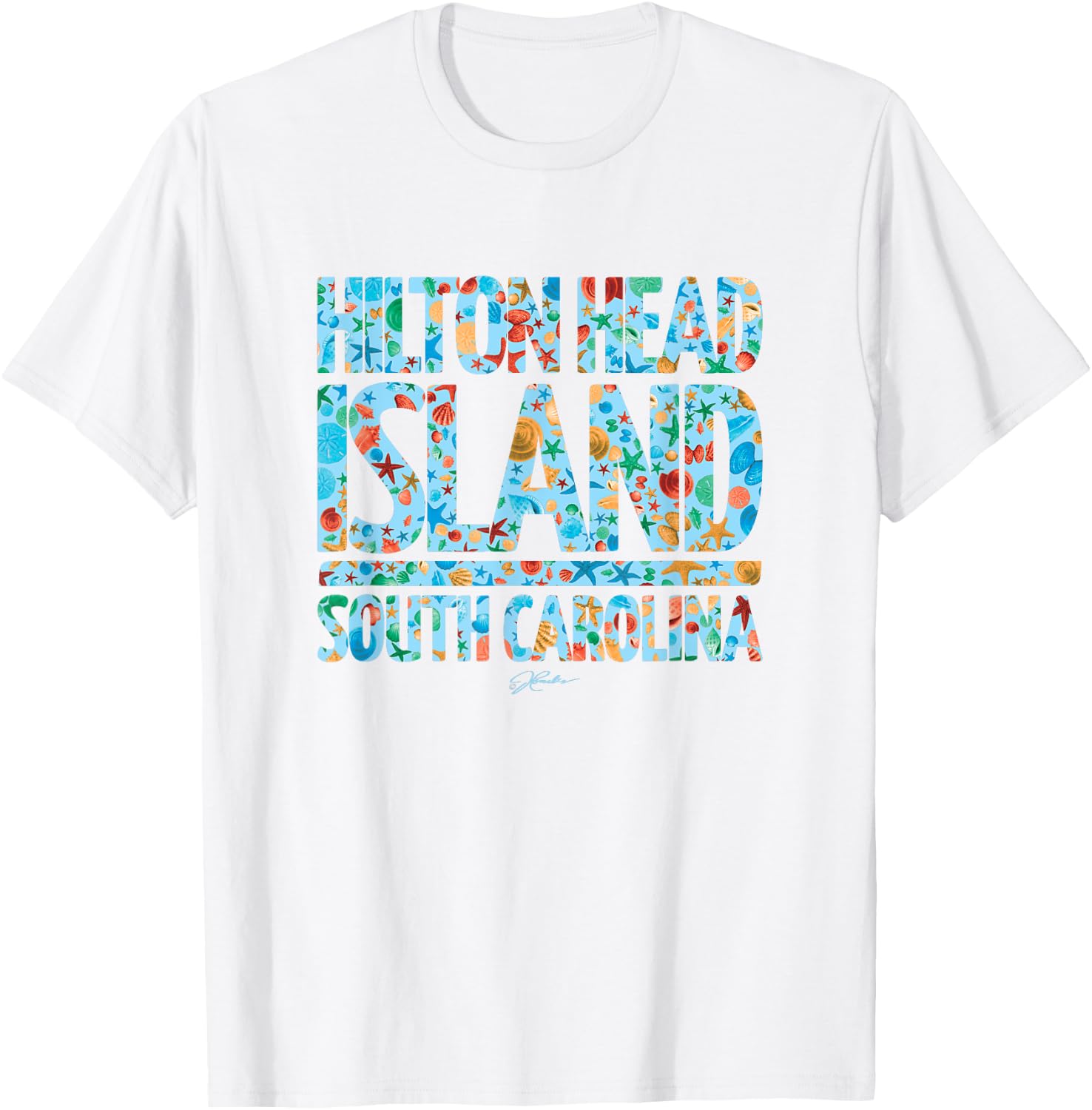 JCombs: Hilton Head Island, SC, Seashell Medley T-Shirt - T-Shirt | White
