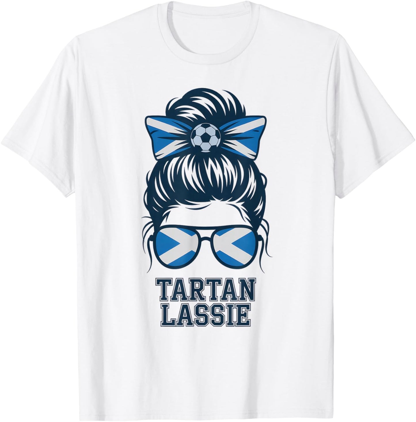 Pretty Scottish Girl Tartan Lassie Trip Vacation Favorite T-Shirt - T-Shirt | White