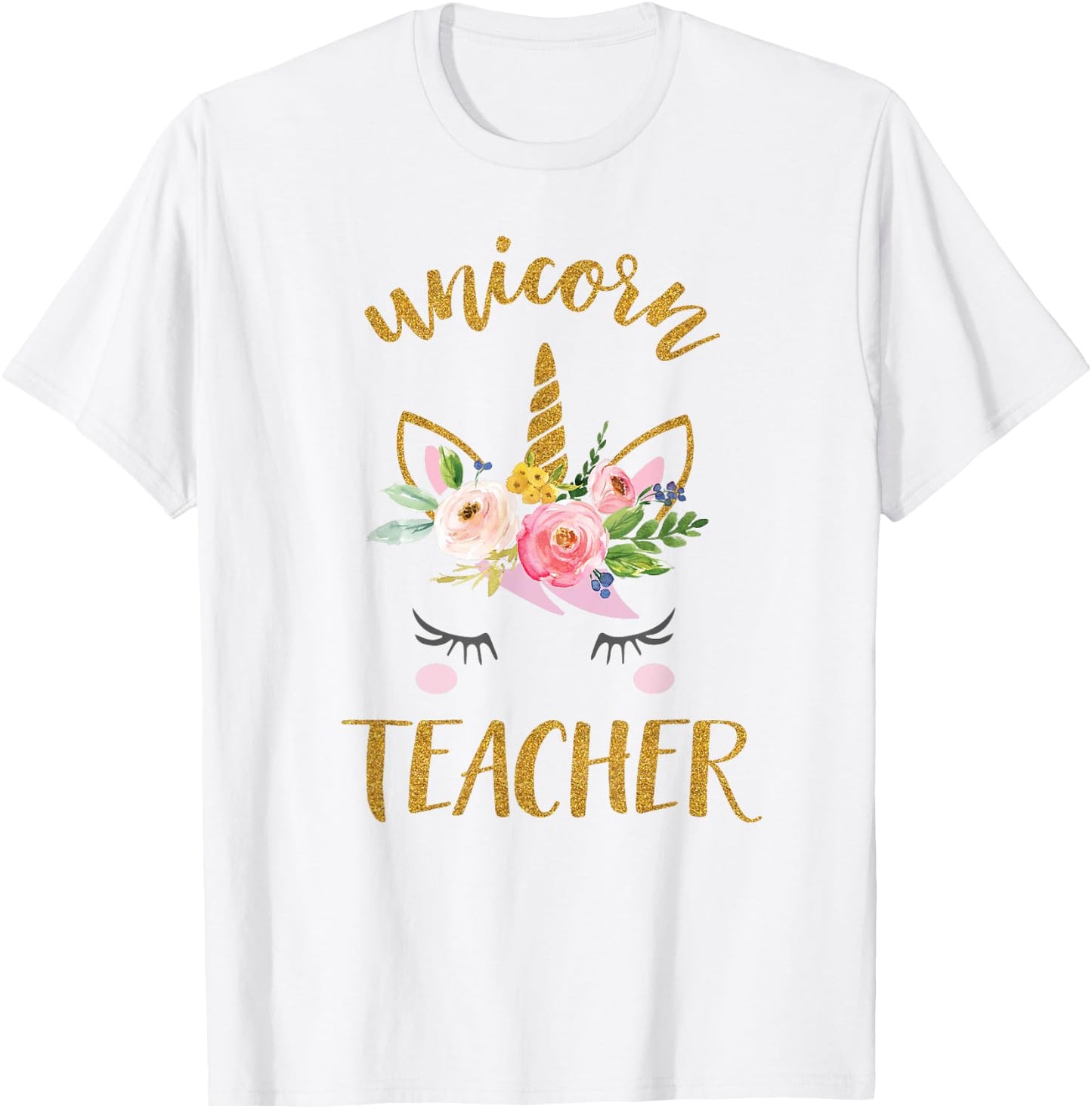 Unicorn Teacher Shirt, Teacher Appreciation Gift T-Shirt - T-Shirt | White