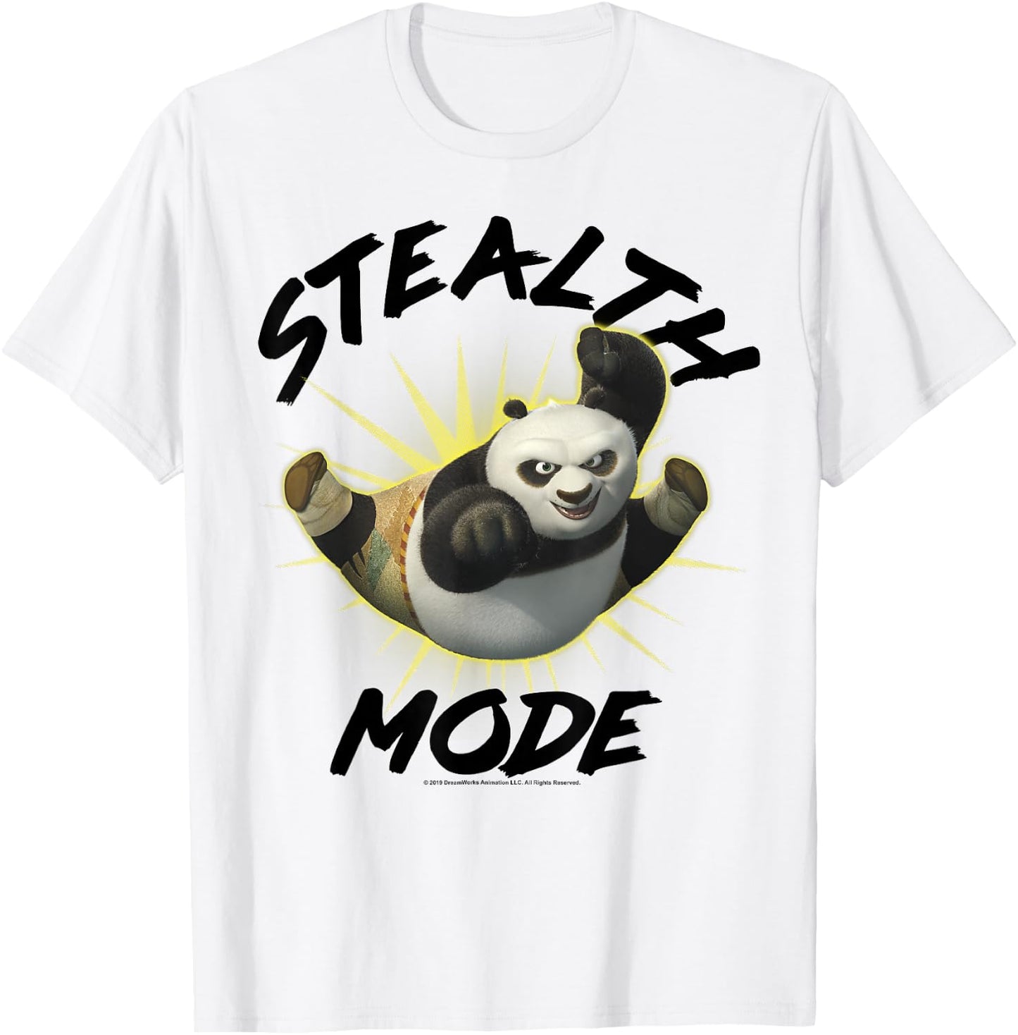 Kung Fu Panda Stealth Mode Po Portrait T-Shirt - T-Shirt | White