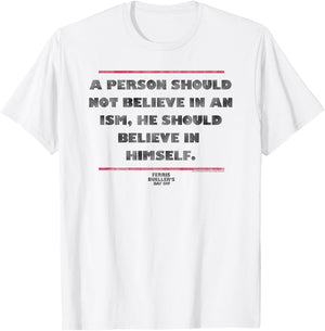 Ferris Bueller's Day Off Believe in Himself Quote Movie T-Shirt - T-Shirt | White