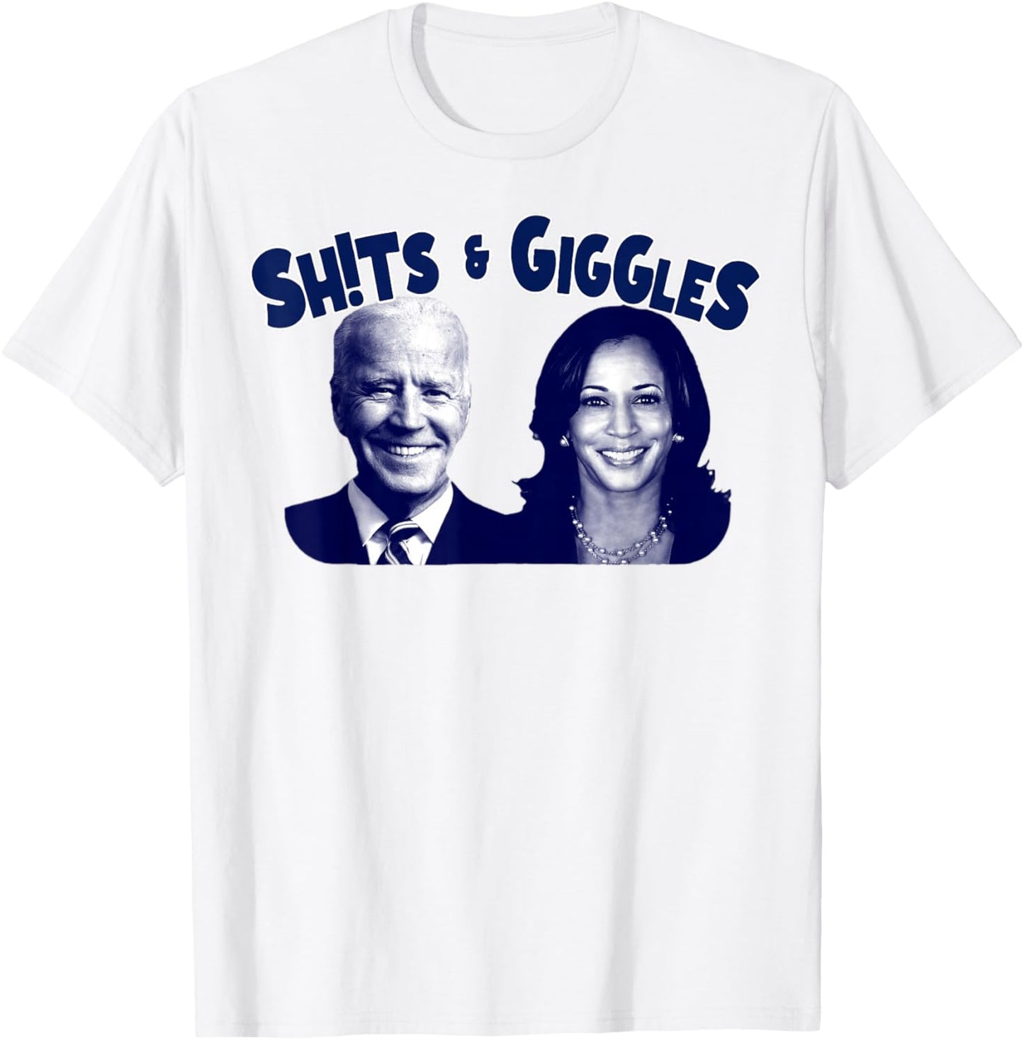 Shits & Giggles Biden Kamala Harris T-Shirt - T-Shirt | White