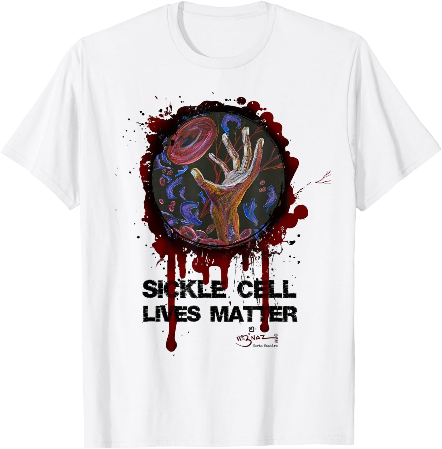 Sickle Cell Lives Matter - Hope Sickle Cell Awareness Art T-Shirt - T-Shirt | White