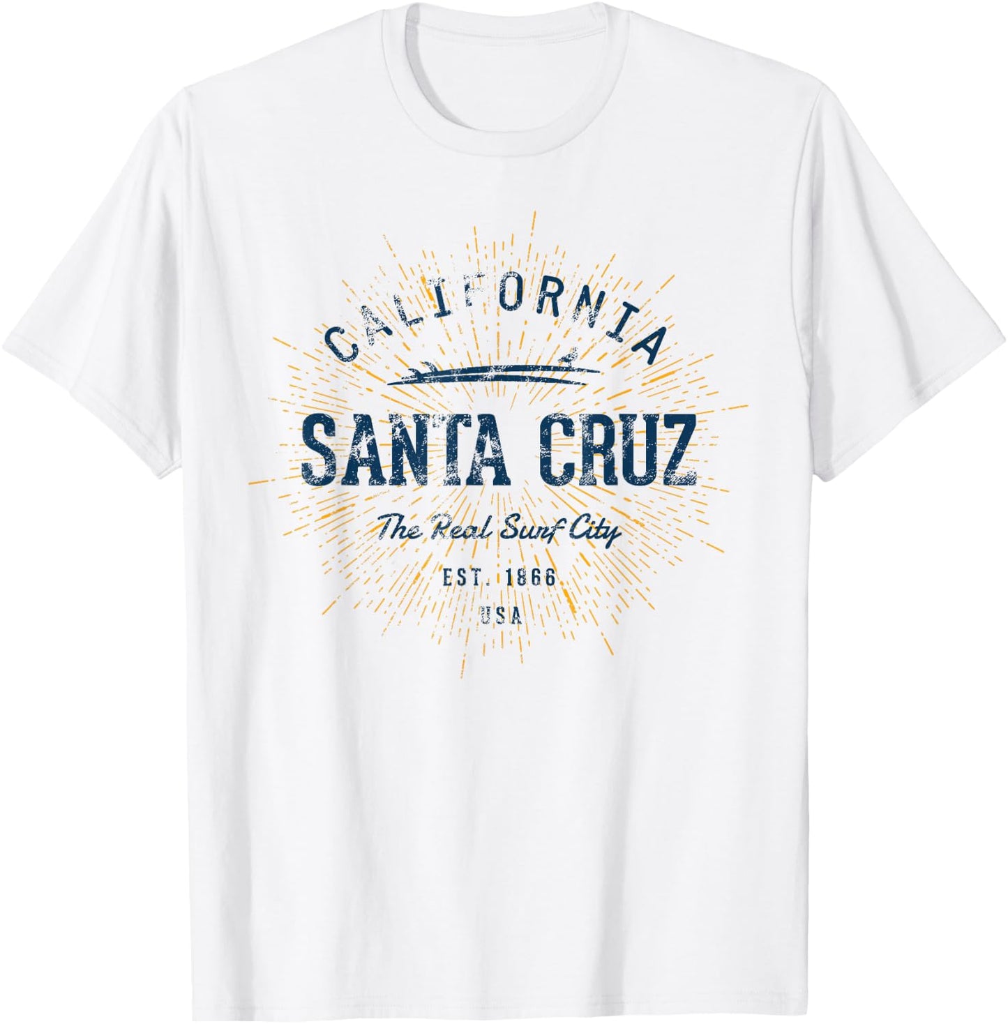 Vintage Retro Santa Cruz T-Shirt - T-Shirt | White