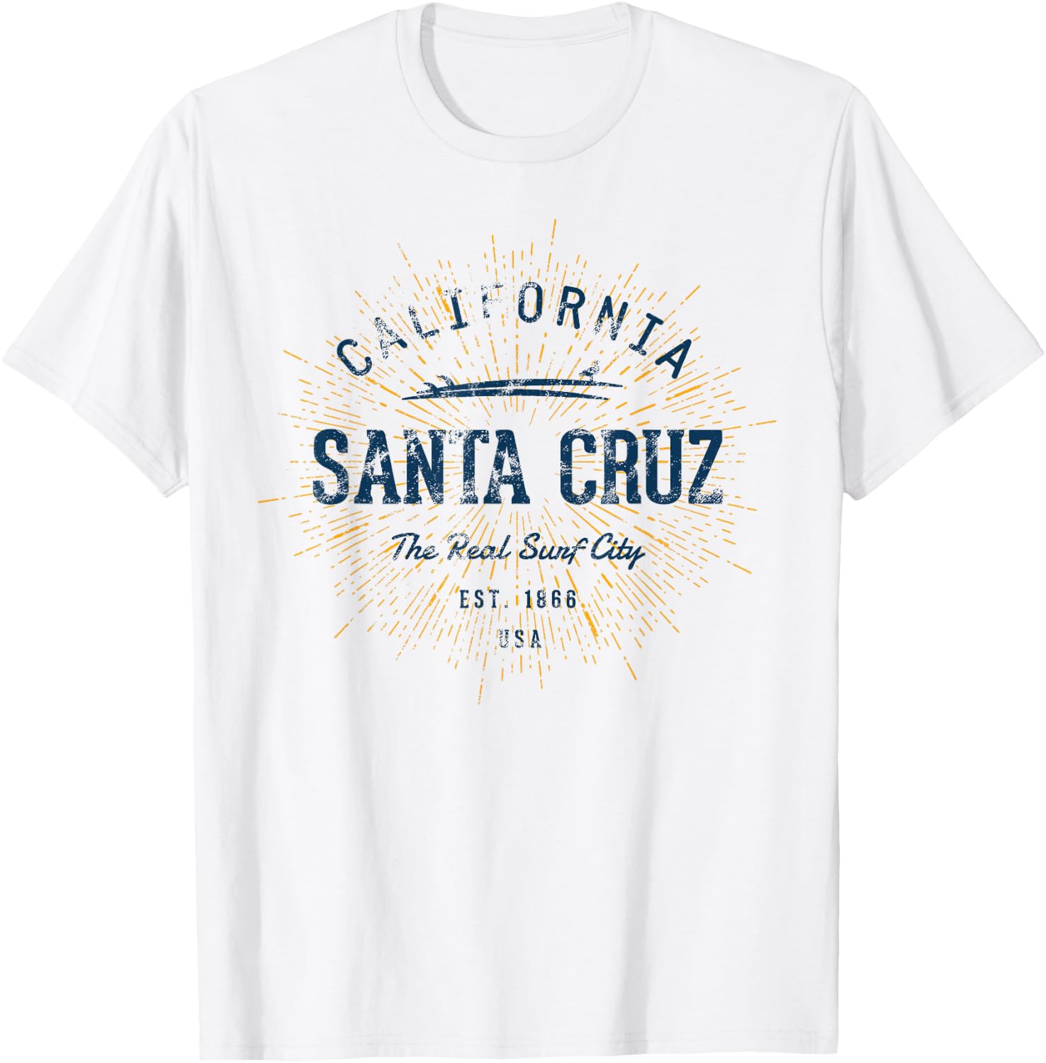 Vintage Retro Santa Cruz T-Shirt - T-Shirt | White