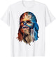 Star Wars Chewbacca Awesome Geometric Style Chewie Portrait T-Shirt - T-Shirt | White