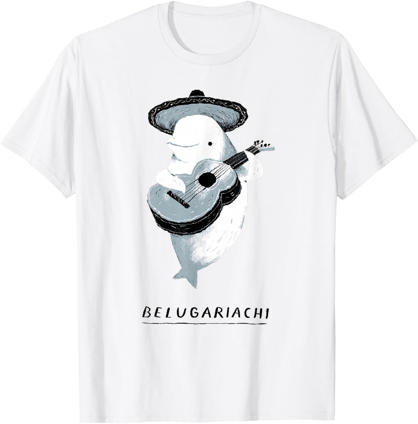 belugariachi, Beluga Whale , Beluga Mariachi T-Shirt - T-Shirt | White