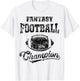 Fantasy Football Champion Funny League Draft Party Champ T-Shirt - T-Shirt | White
