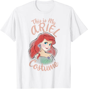Disney The Little Mermaid Ariel This is My Costume Halloween T-Shirt - T-Shirt | White