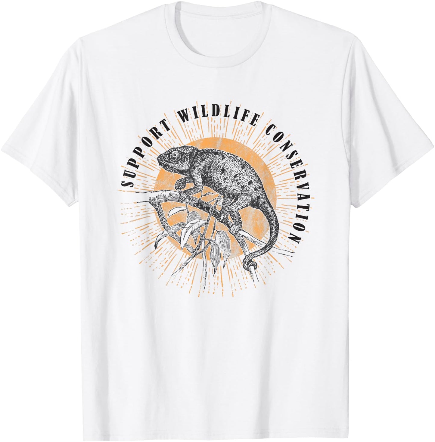 Chameleon Wildlife Conservation Animal Reptile Lover Gift T-Shirt - T-Shirt | White