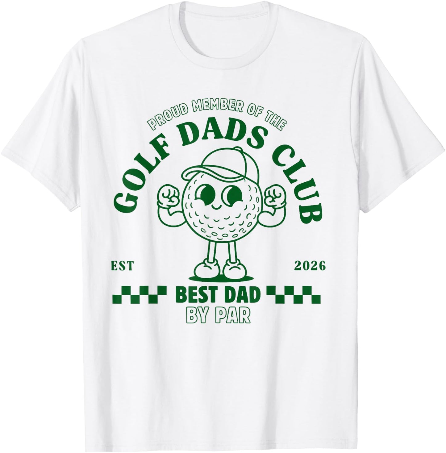Golf Dads Club Best Dad By Par Father's Day T-Shirt - T-Shirt | White