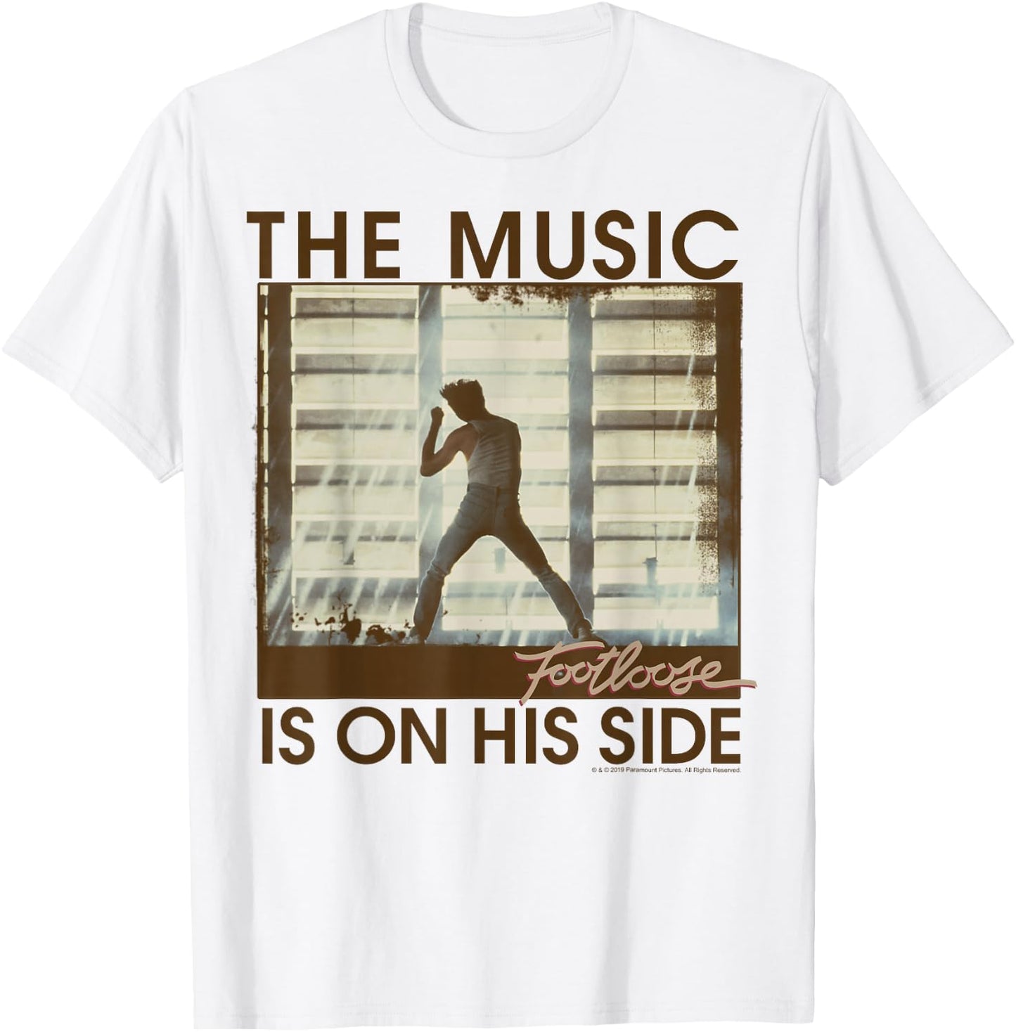 Footloose The Music Is On His Side Poster T-Shirt - T-Shirt | White