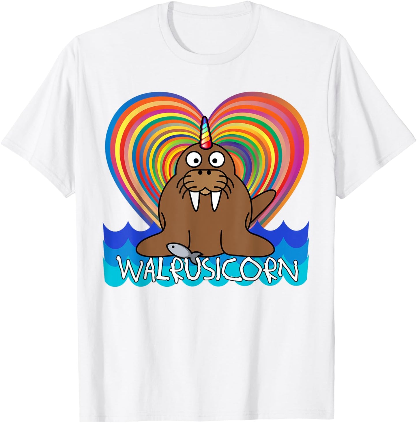 WALRUSICORN T Shirt Walrus Unicorn T-Shirt - T-Shirt | White