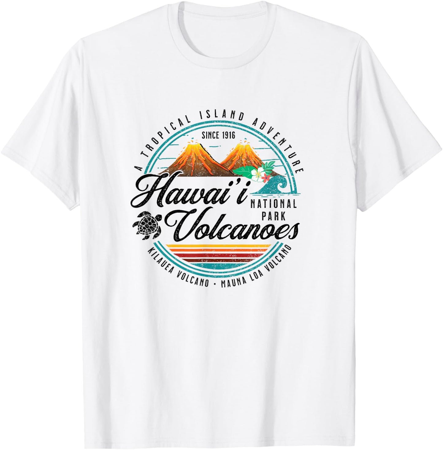 Hawaii Volcanoes National Park Kilauea Mauna Loa Souvenir T-Shirt - T-Shirt | White