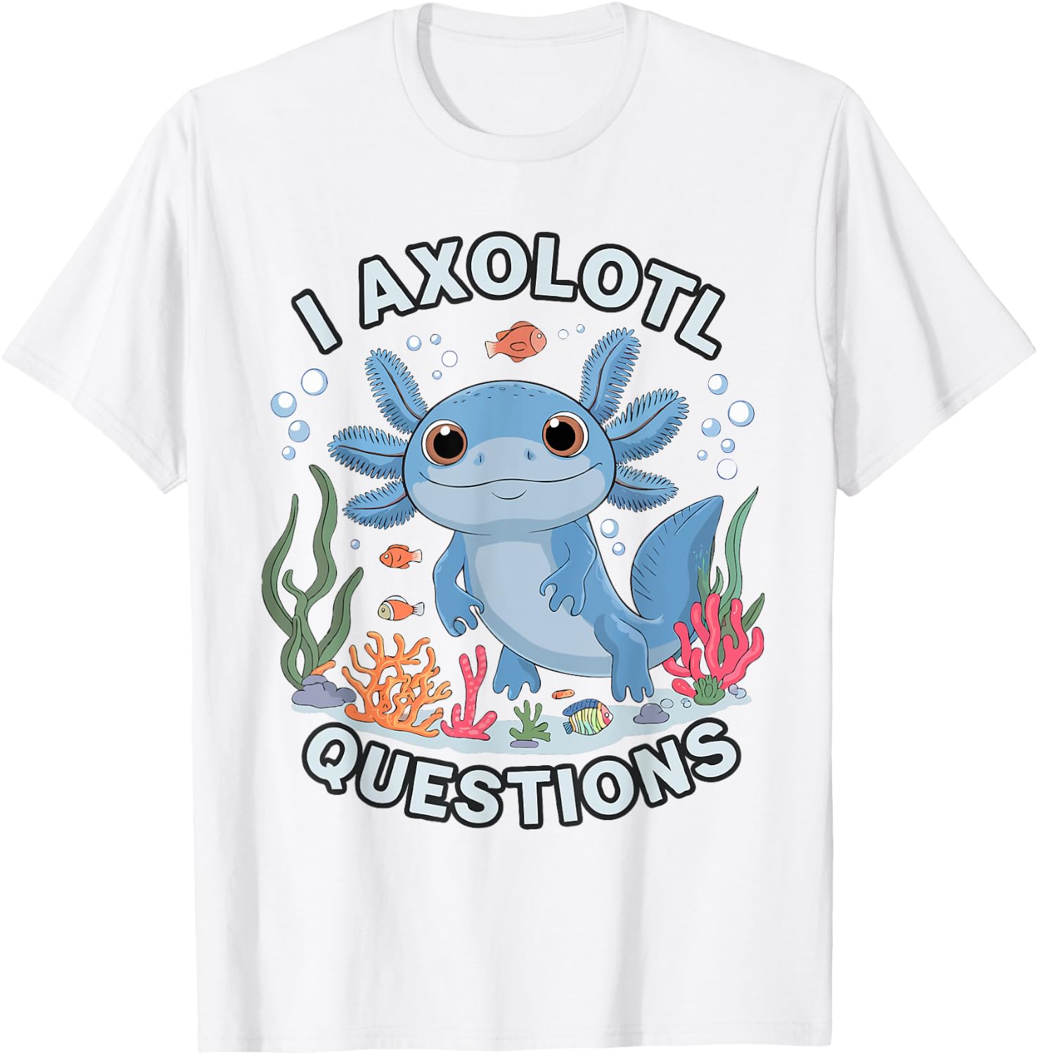 Funny Axolotl Questions Kawaii Axolotl Toddler Kids Boys T-Shirt - T-Shirt | White