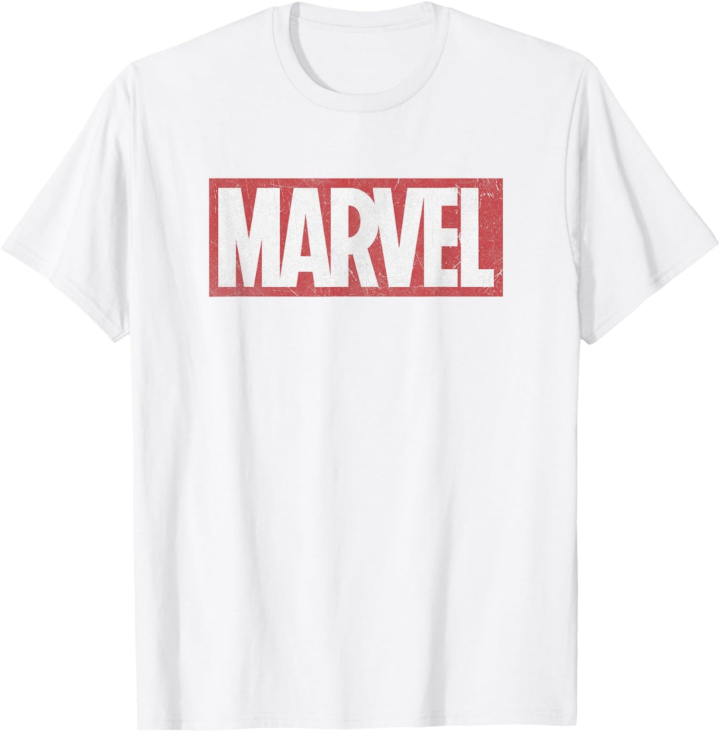 Marvel Classic Distressed Logo Graphic C1 T-Shirt - T-Shirt | White