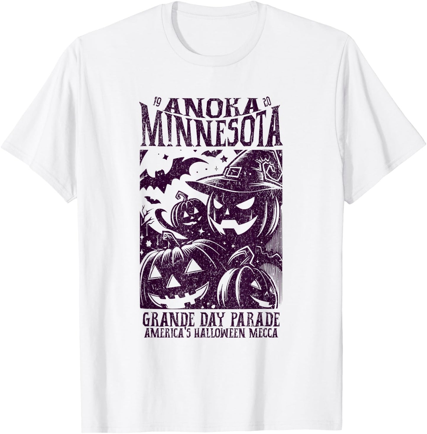 Anoka Minnesota Since 1920 Grande Day Parade Halloween Mecca T-Shirt - T-Shirt | White