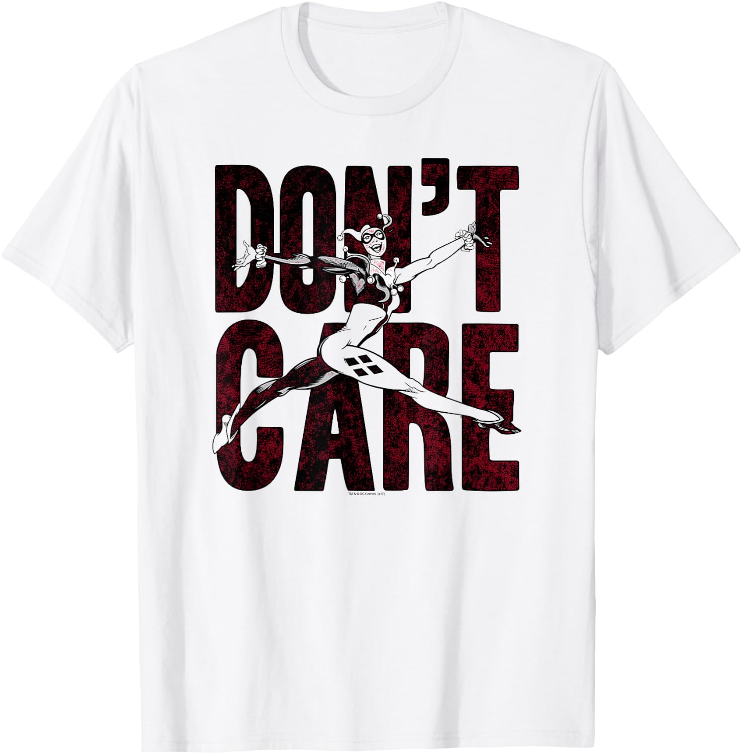 Harley Quinn Don't Care T-Shirt - T-Shirt | White