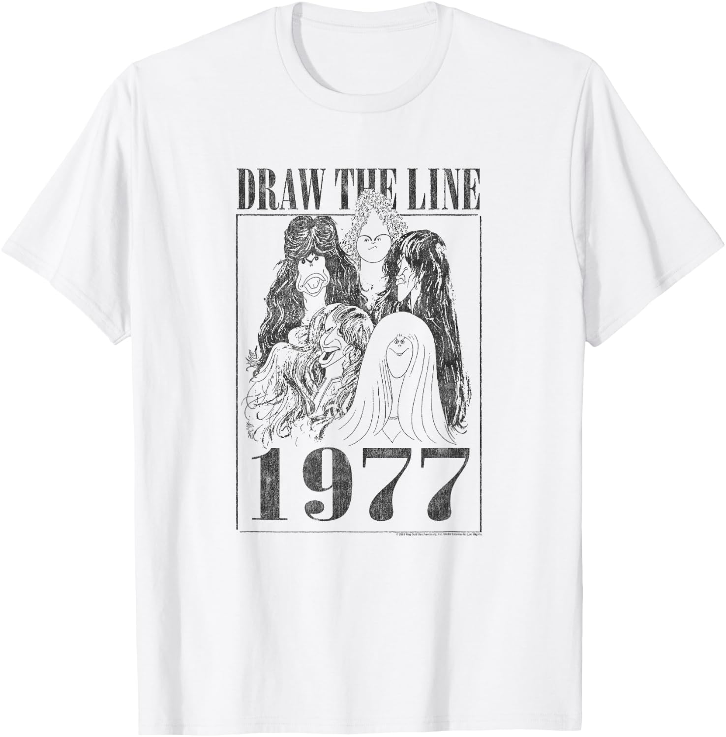 Aerosmith - Draw the Line 1977 T-Shirt - T-Shirt | White