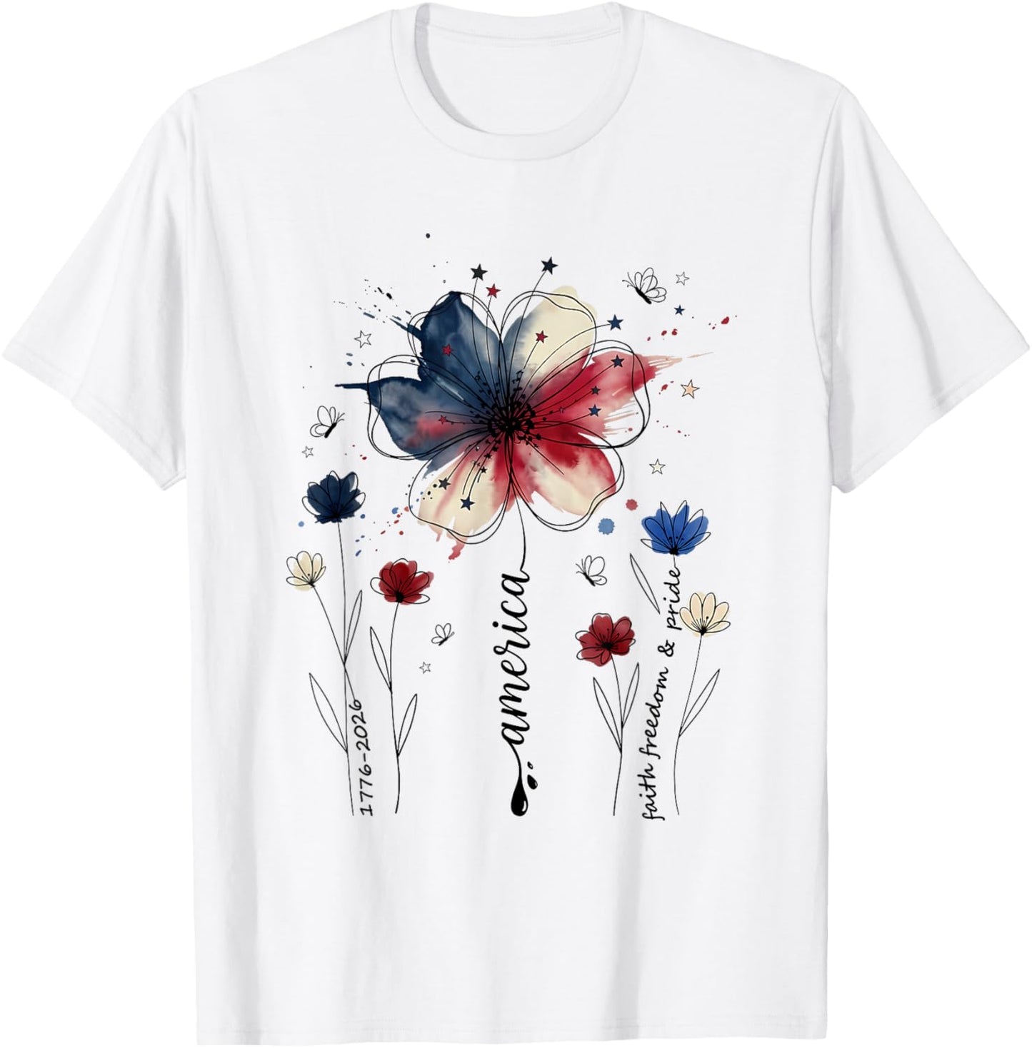 America 1776-2026 T-Shirt - T-Shirt | White