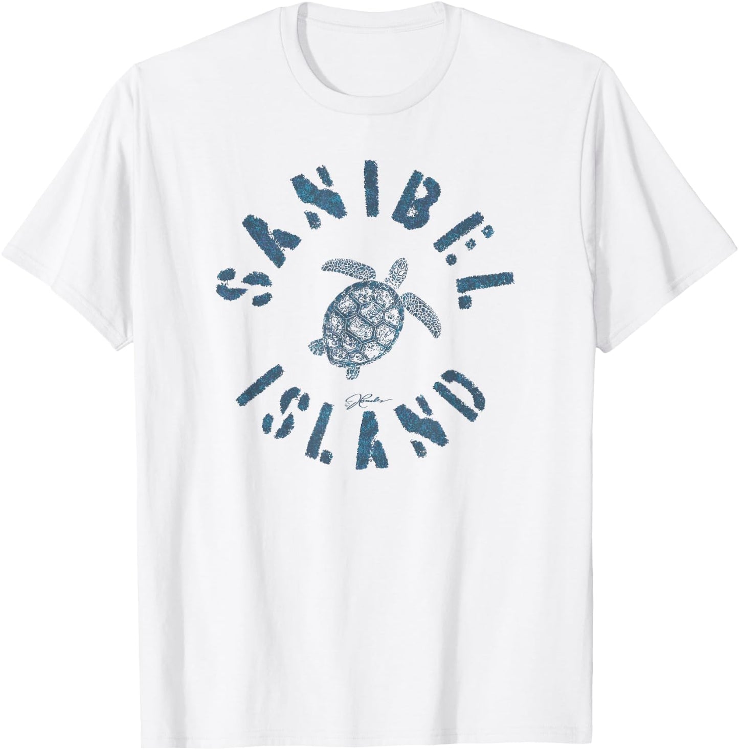 JCombs: Sanibel Island, FL, Sea Turtle T-Shirt - T-Shirt | White
