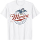 Merica Since 1776 Vintage T-Shirt - T-Shirt | White