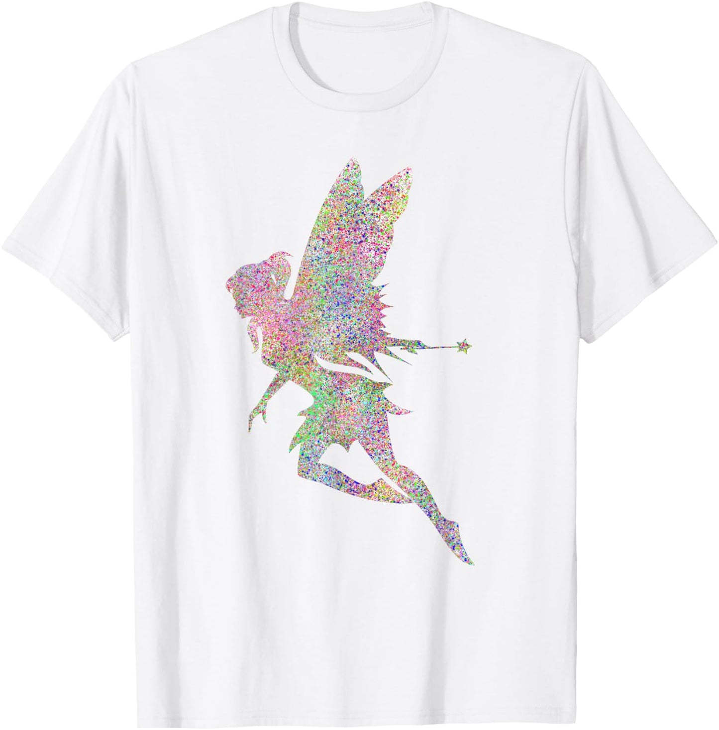 Cute Fairy Girl Rainbow T-Shirt - T-Shirt | White