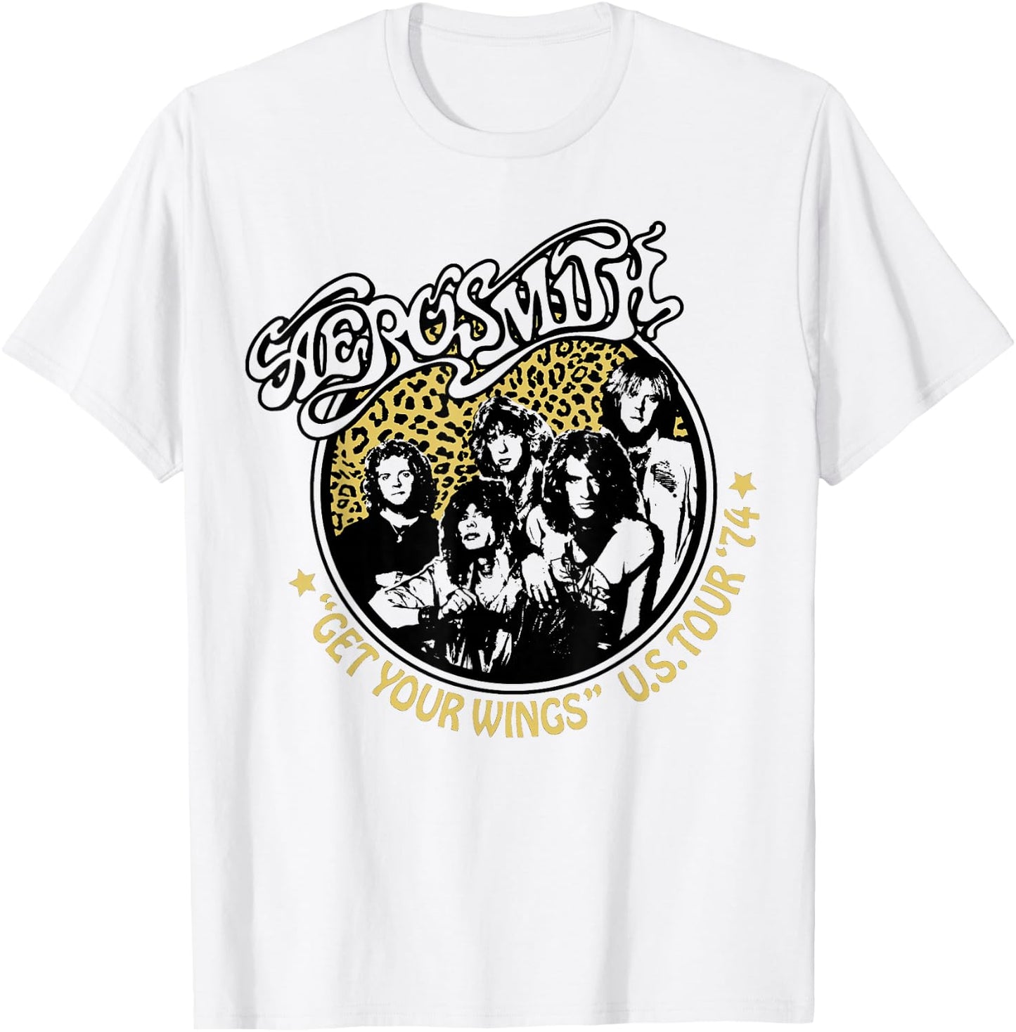 Aerosmith - Wings Tour '74 T-Shirt - T-Shirt | White