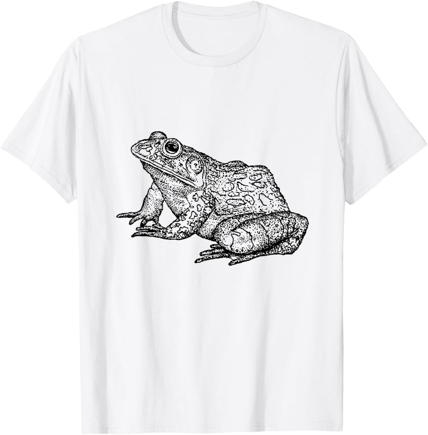 Vintage Bullfrog Print T-Shirt - T-Shirt | White