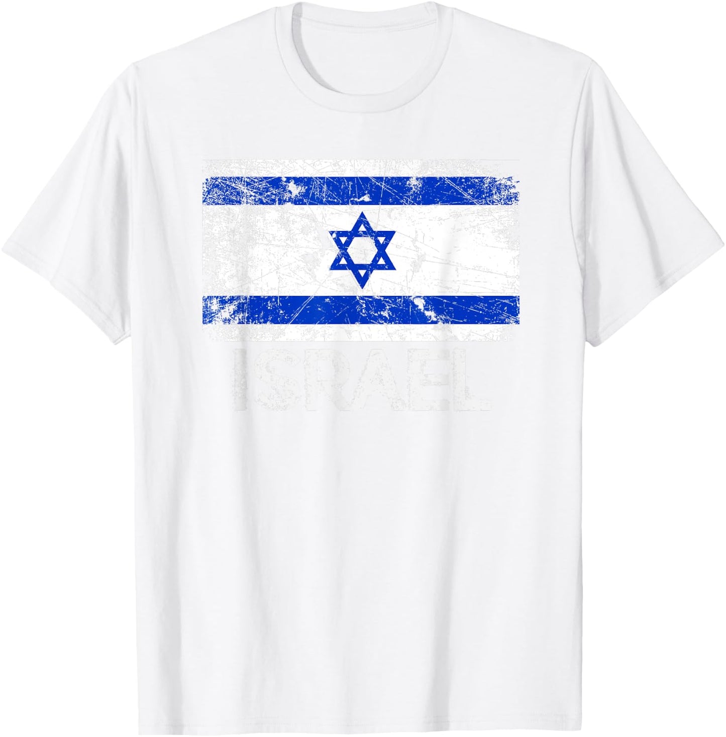 Israeli Flag | Vintage Made in Israel Gift T-Shirt - T-Shirt | White