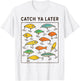 Boys Catch Ya Later Fishing Lure Funny Fisherman Youth Kids T-Shirt - T-Shirt | White
